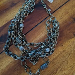 Multilayer long/short necklace